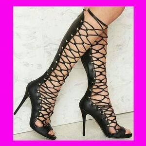 New LUST FOR LIFE "Dynamite" gladiator boots sz 9